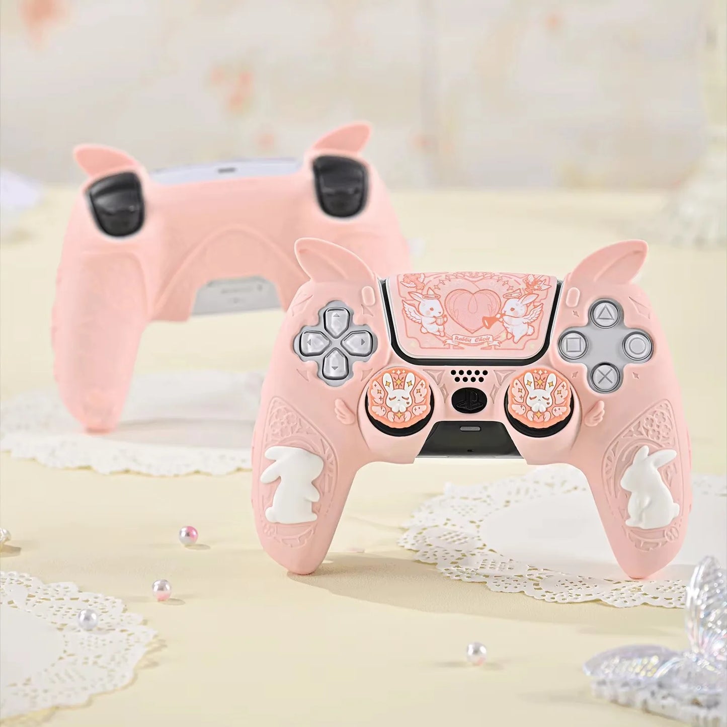 Custodia in Silicone “Sweet Skull” per Controller PS5 – Stile Unico & Protezione Totale
