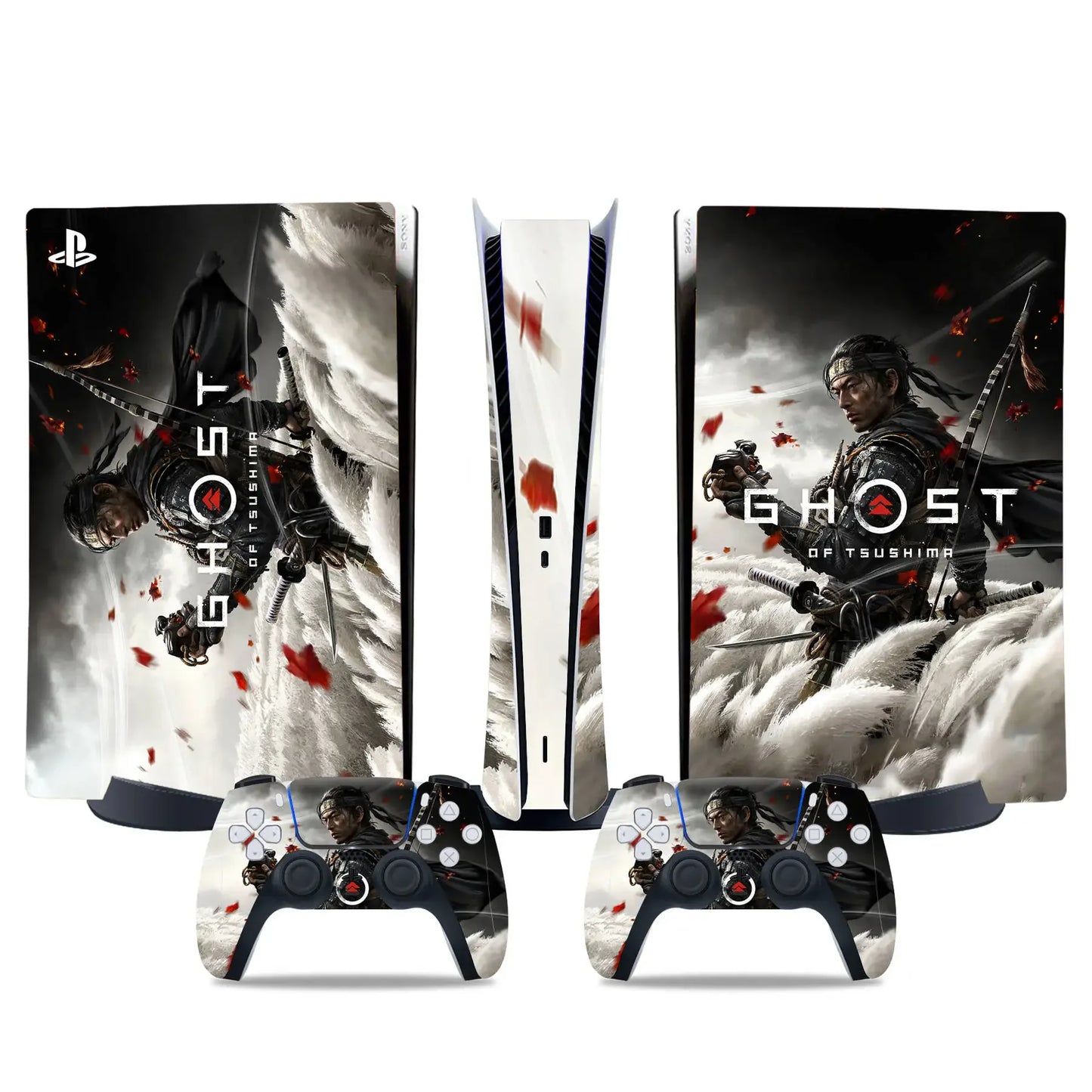 PlayWrap Kit protezione vinile skin Ghost of Tsushima PS5 Standardk digital Edition