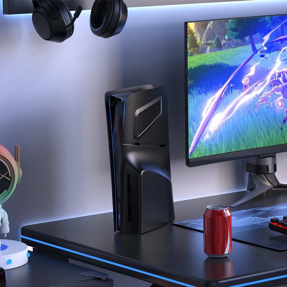 Cover Laterali per PS5 Slim Disc Edition – Guscio AirFlow™ con Prese d'Aria e Protezione Antigraffio