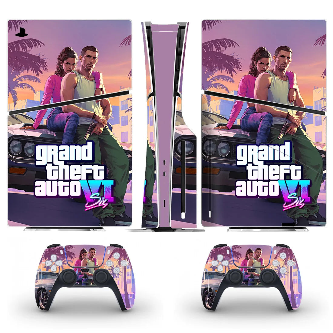 PlayWrap Kit protezione vinile skin New GTA PS5 Slim Disc