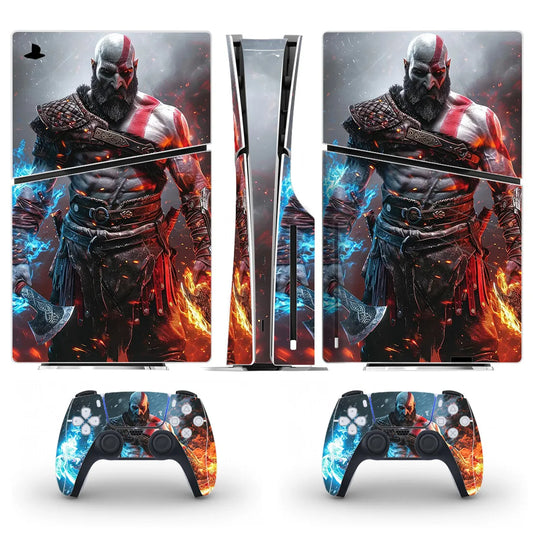 PlayWrap Kit protezione vinile skin God of War PS5 Slim Disc