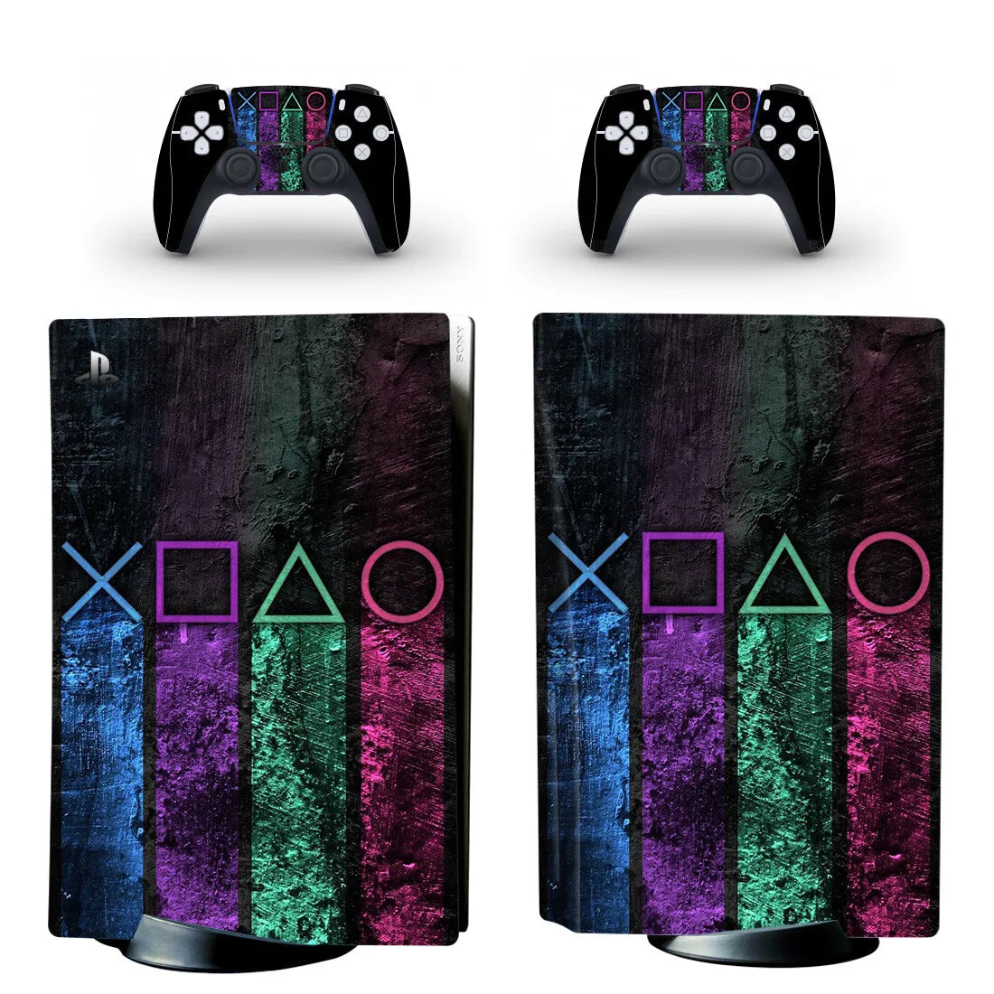 Days of Play Design PS5 Disc Skin Sticker Decal Cover for Console Controller PS5 Standard Disk Skin Sticker Vinyl