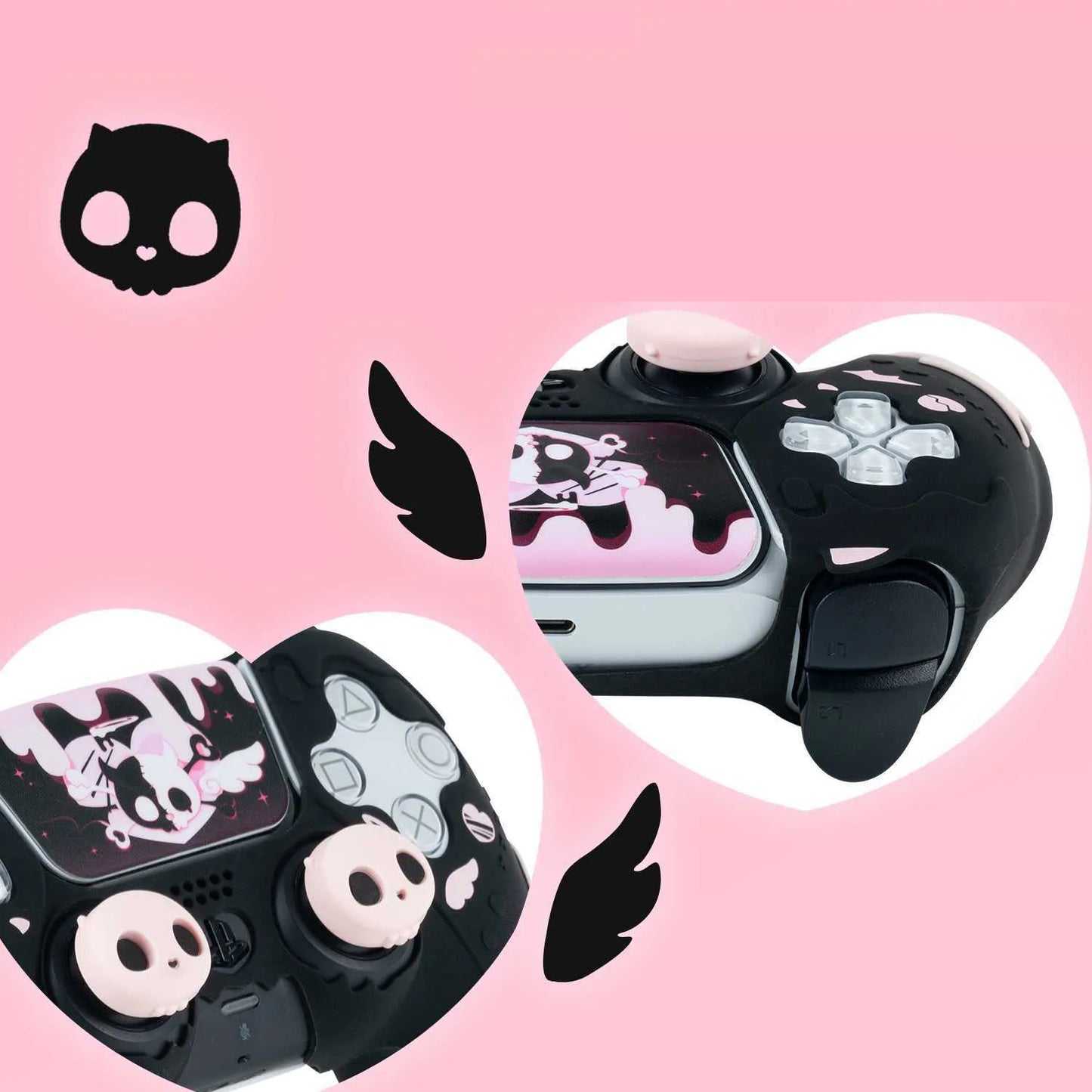 Custodia in Silicone “Sweet Skull” per Controller PS5 – Stile Unico & Protezione Totale