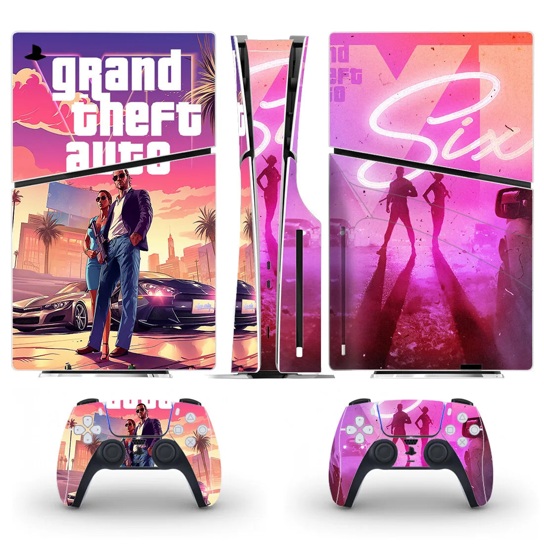 PlayWrap Kit protezione vinile skin New GTA PS5 Slim Disc