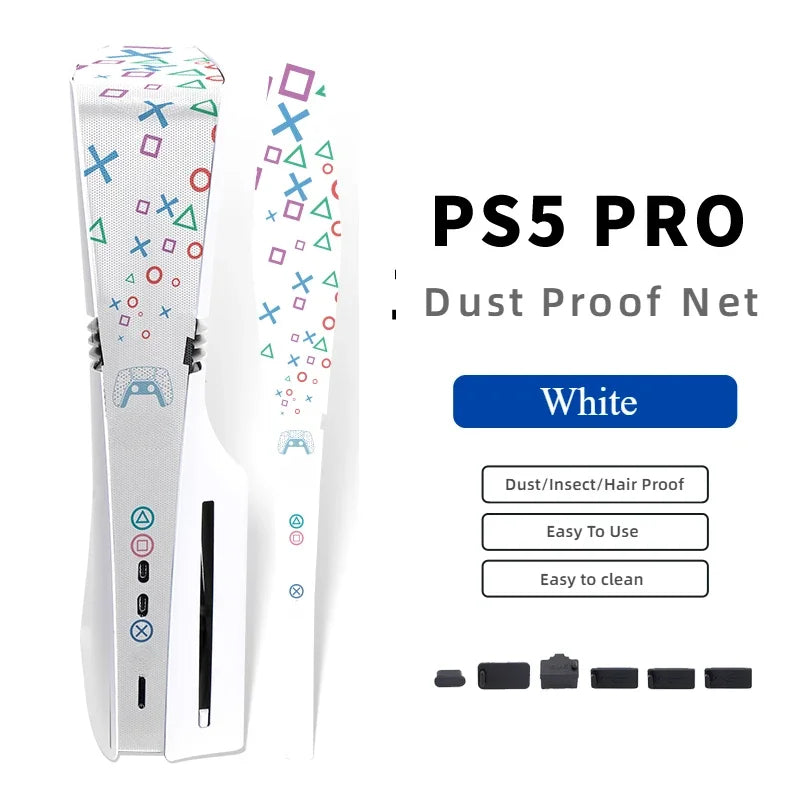 Rete Antipolvere PS5 PRO – Protezione Completa Console | Kit Tappi Inclusi