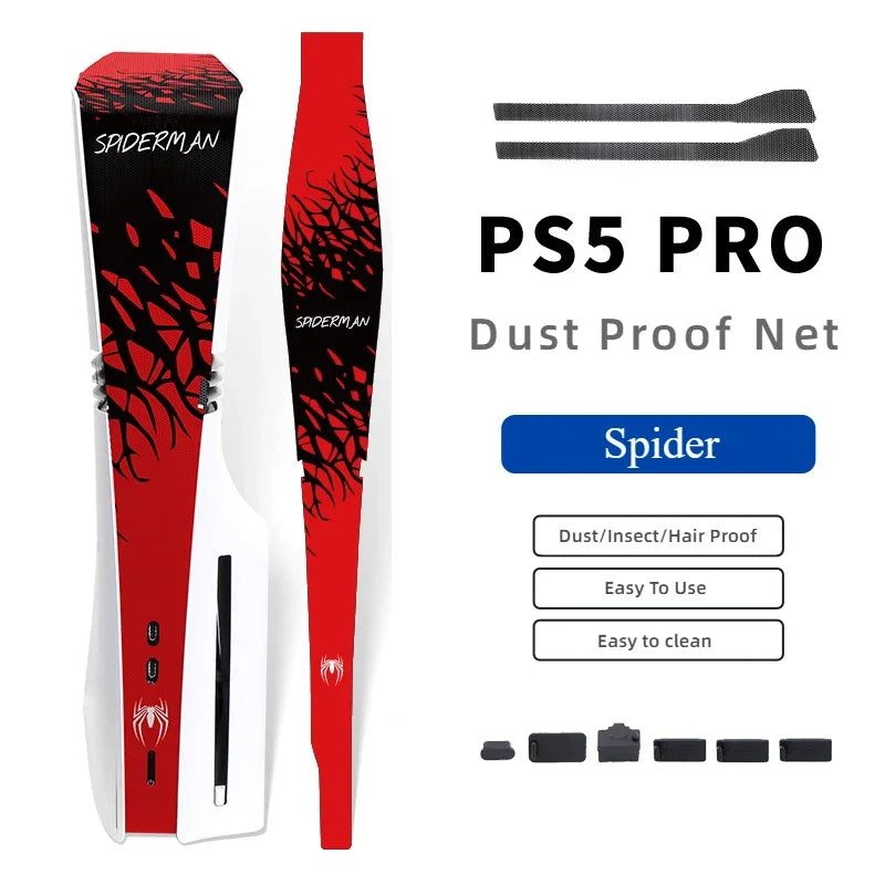 Rete Antipolvere PS5 PRO – Protezione Completa Console | Kit Tappi Inclusi