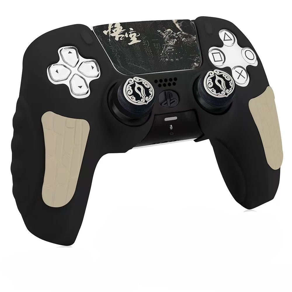 Custodia KomoKe™ in Silicone per PS5 | Cover Protettiva DualSense + Copri-Levette + Adesivo