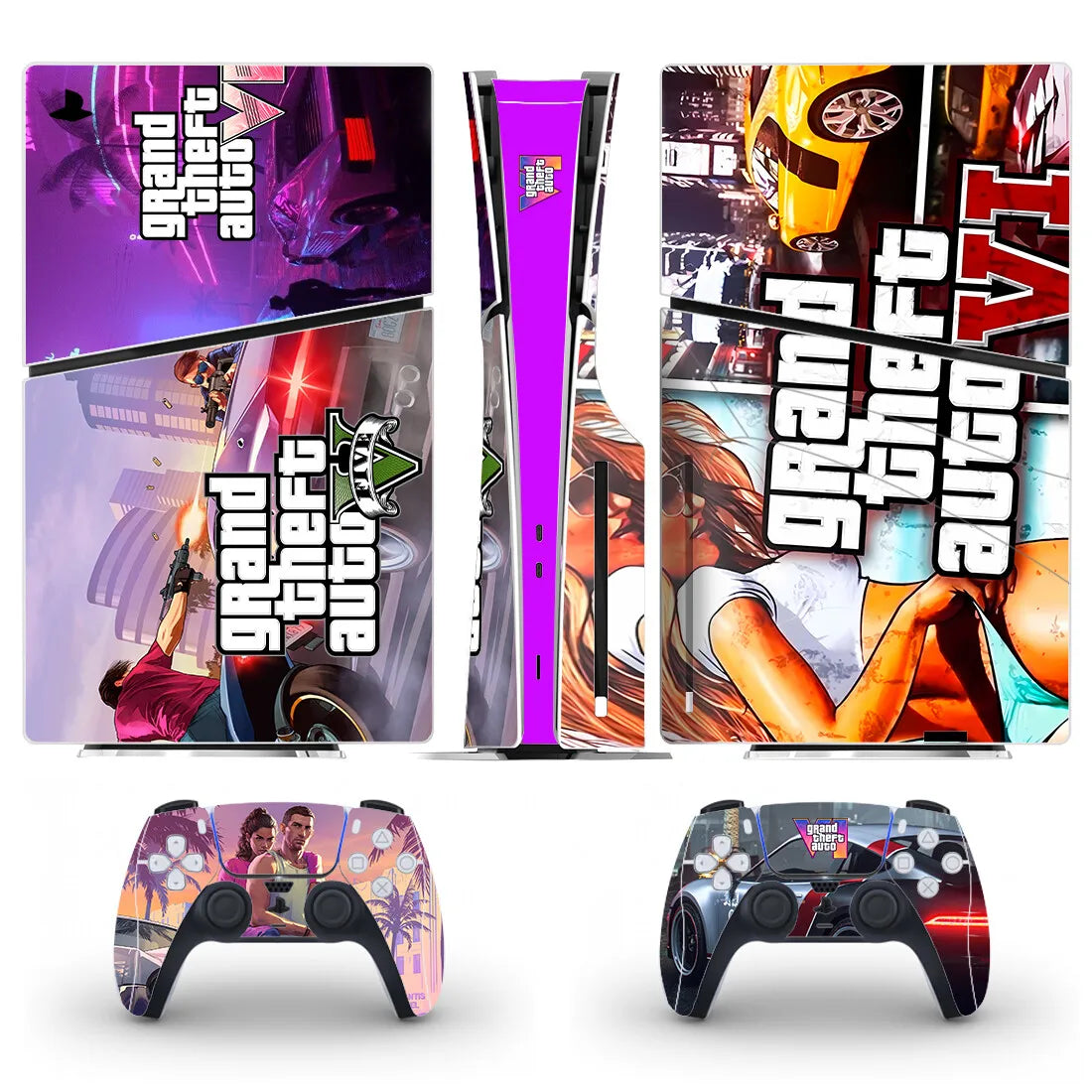 PlayWrap Kit protezione vinile skin New GTA PS5 Slim Disc