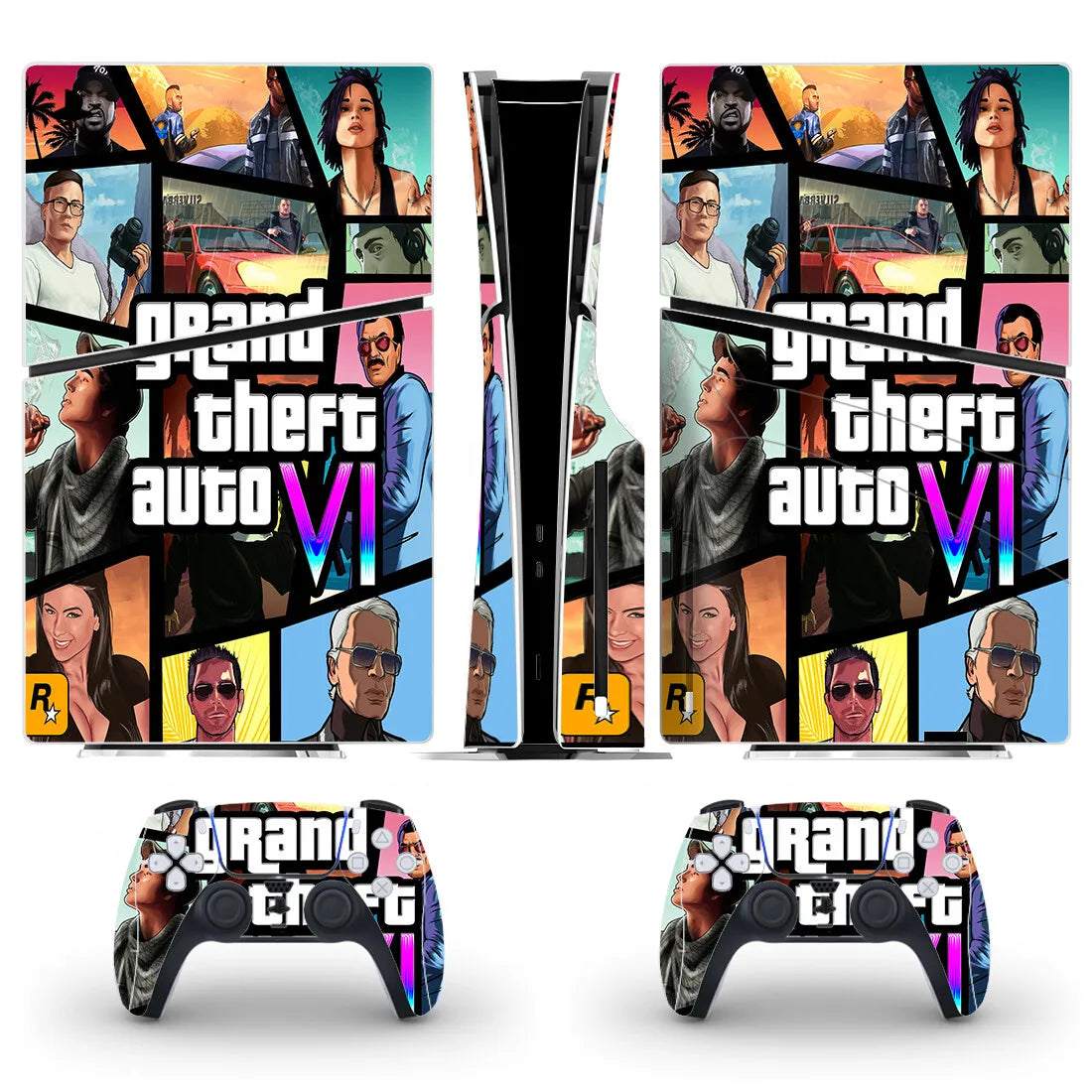 PlayWrap Kit protezione vinile skin New GTA PS5 Slim Disc