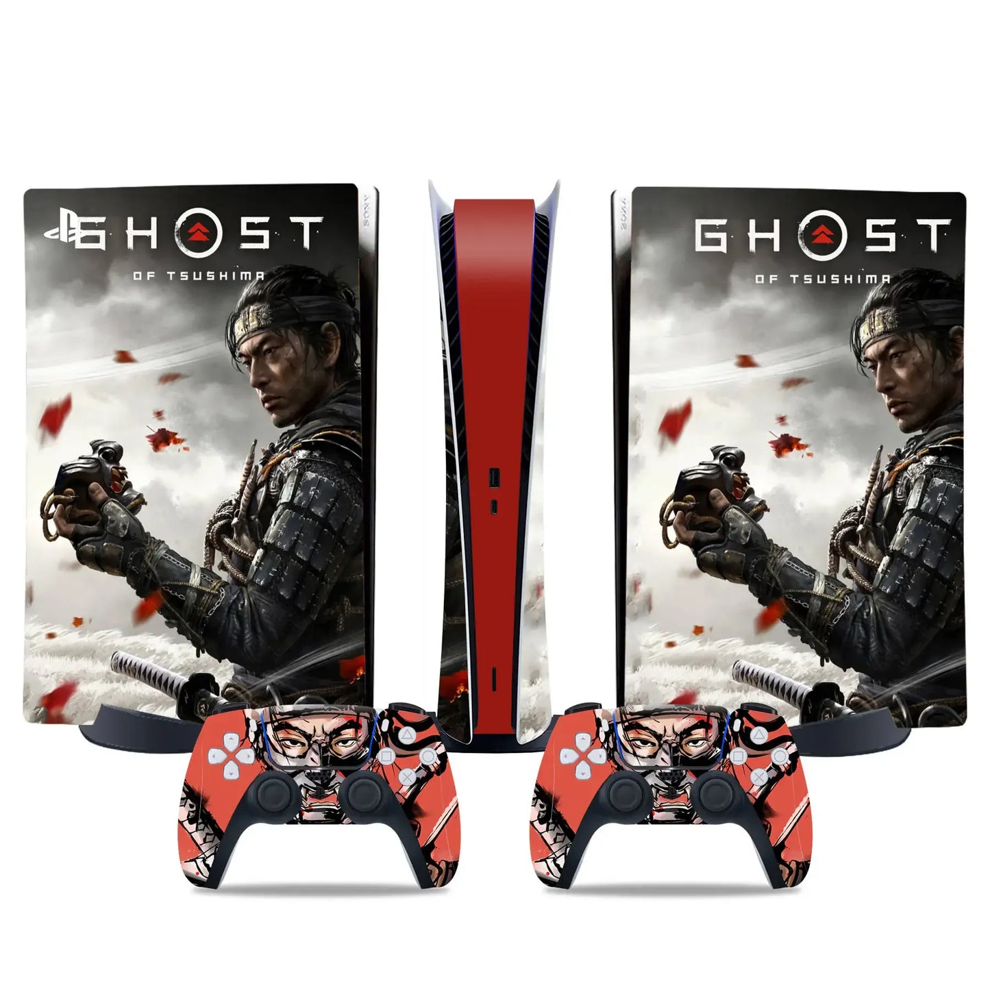 PlayWrap Kit protezione vinile skin Ghost of Tsushima PS5 Standardk digital Edition