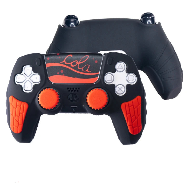 Custodia KomoKe™ in Silicone per PS5 | Cover Protettiva DualSense + Copri-Levette + Adesivo