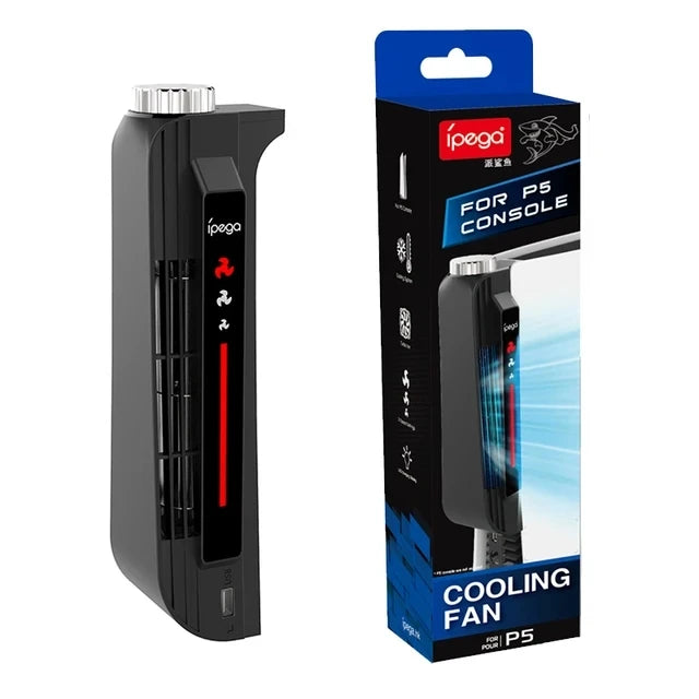Ipega Ventola di Raffreddamento con LED per PS5 – Compatibile con le versioni Disc e Digital | Modello PG-P5031