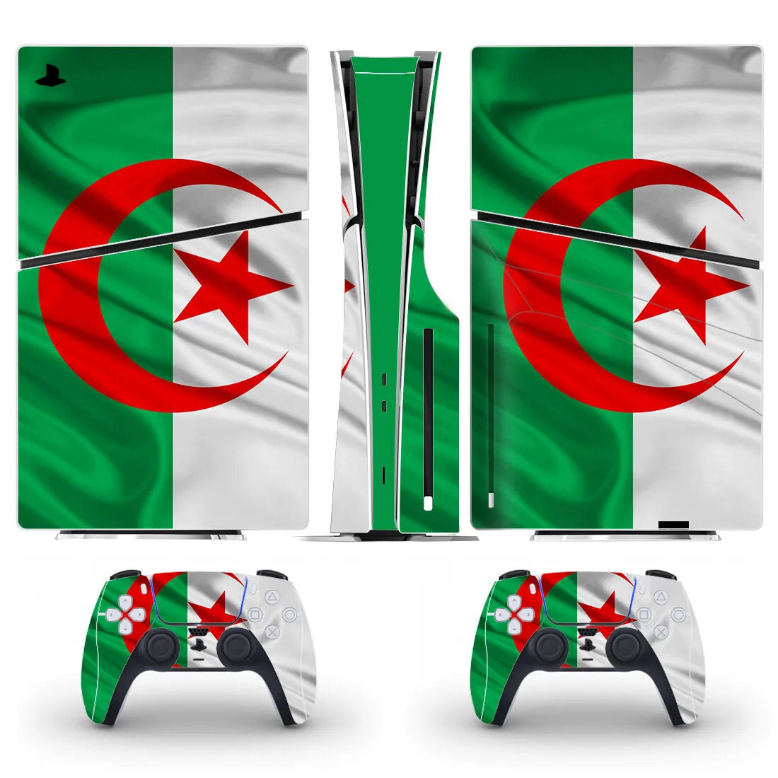 PlayWrap Kit protezione vinile Skin Flag Algeria PS5 Slim Disk Skin Sticker Vinyl