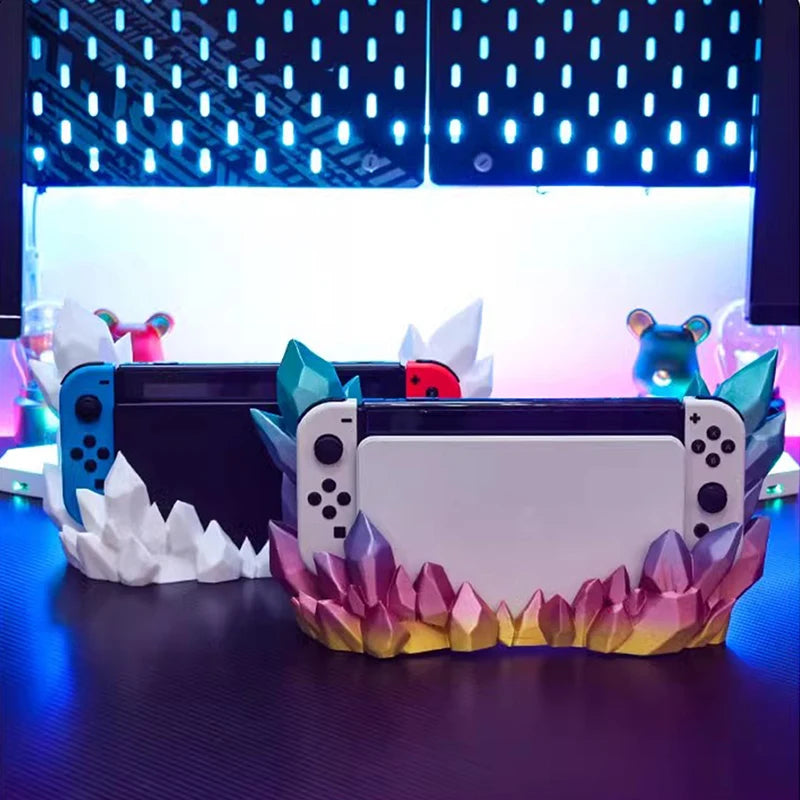 Custodia Cristallo Sfumato  per Base di Ricarica Nintendo Switch & Switch OLED – Protezione Trasparente con Stile Unico