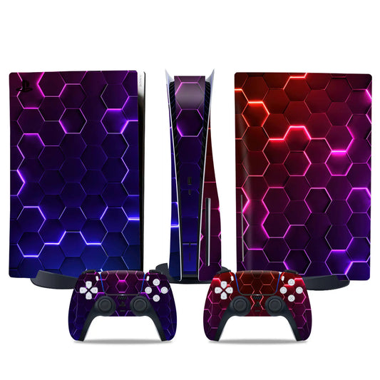 PlayWrap Kit Protezione Skin Galaxy RGB Carbon PS5 Disk