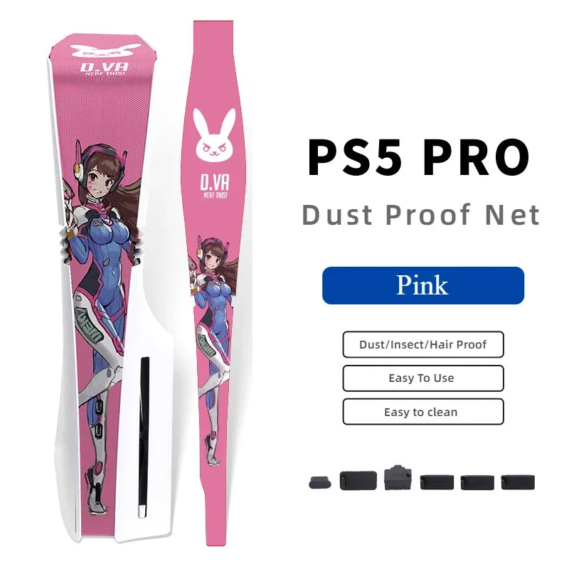 Rete Antipolvere PS5 PRO – Protezione Completa Console | Kit Tappi Inclusi