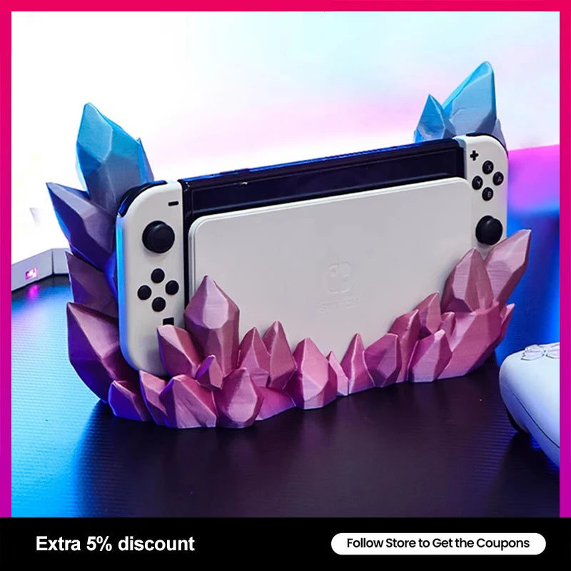 Custodia Cristallo Sfumato  per Base di Ricarica Nintendo Switch & Switch OLED – Protezione Trasparente con Stile Unico