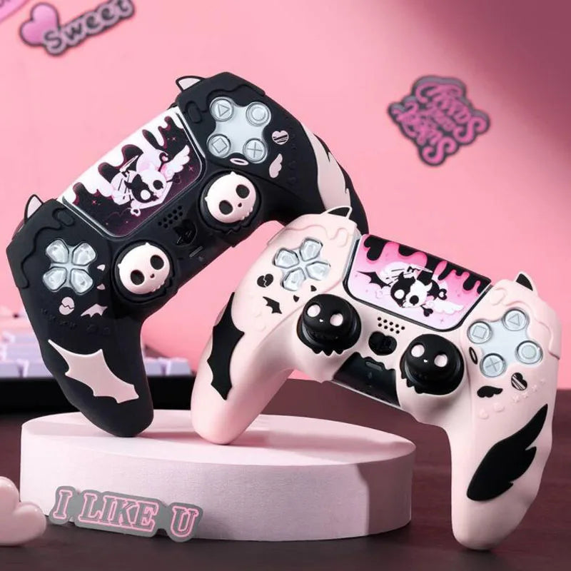 Custodia in Silicone “Sweet Skull” per Controller PS5 – Stile Unico & Protezione Totale