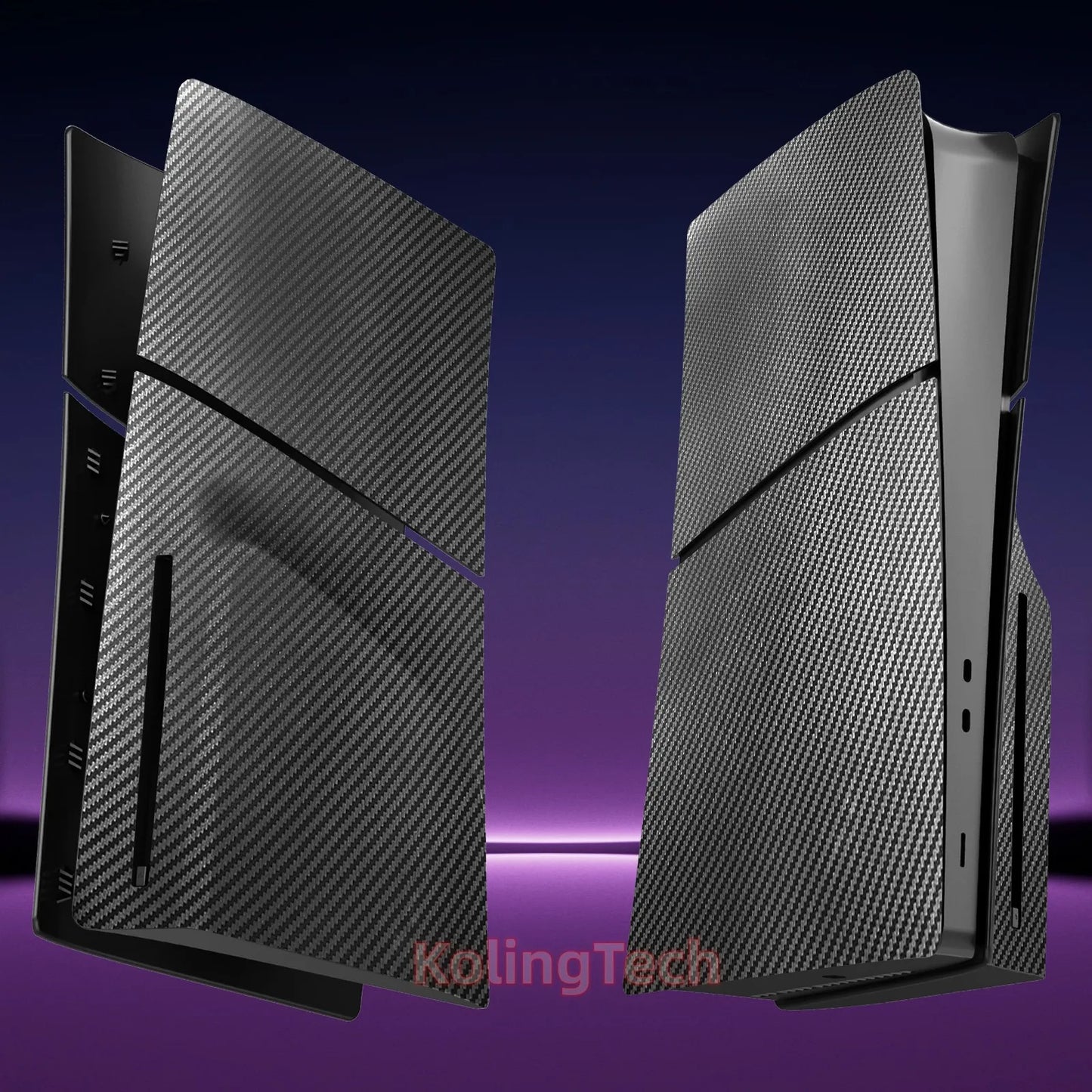 PlayWrap Kit Custom Carbone Case shel PS5 standard Scocca Frontale & Posteriore