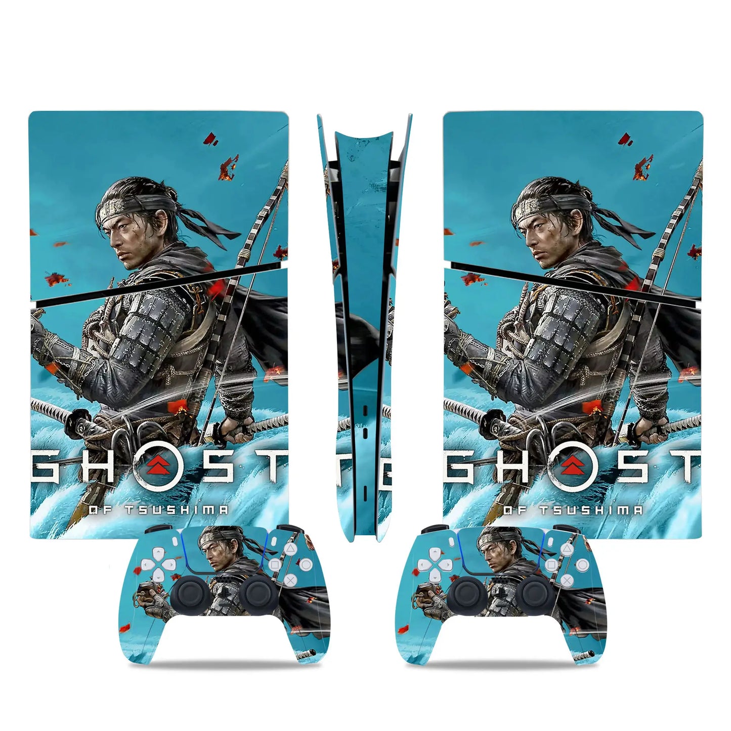 PlayWrap Kit Protezione Skin Ghost of Tsushima Game PS5 Slim Digital