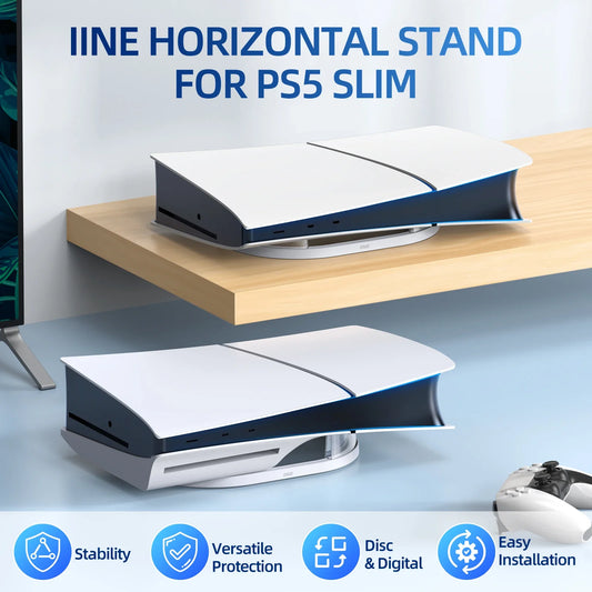 Supporto Verticale per PS5 Slim – Design Anti-Scivolo & Protezione Anti-Caduta | iPega®