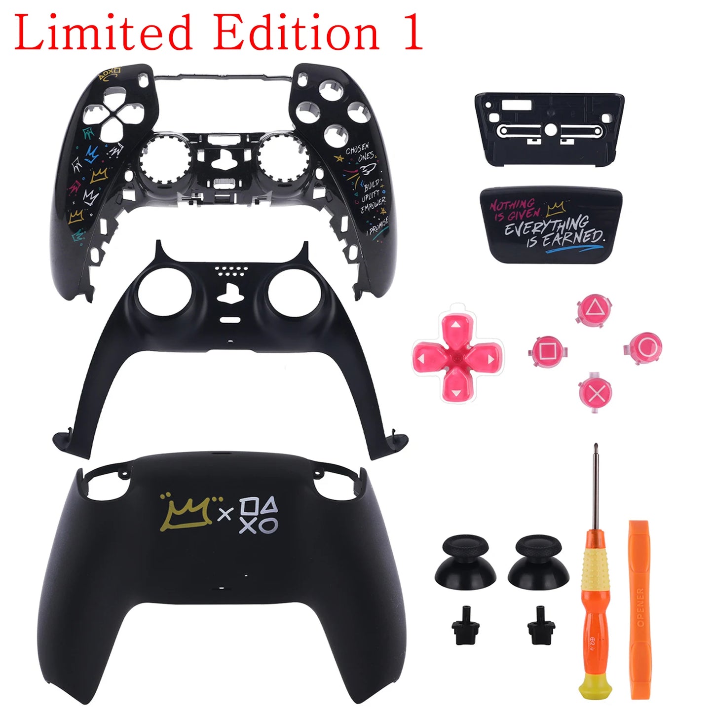 Cover Limitata PS5 Controller – Full Shell + Touchpad + Tutorial (BDM-010/050)