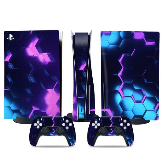 PlayWrap Kit Protezione Skin Galaxy RGB Carbon PS5 Disk