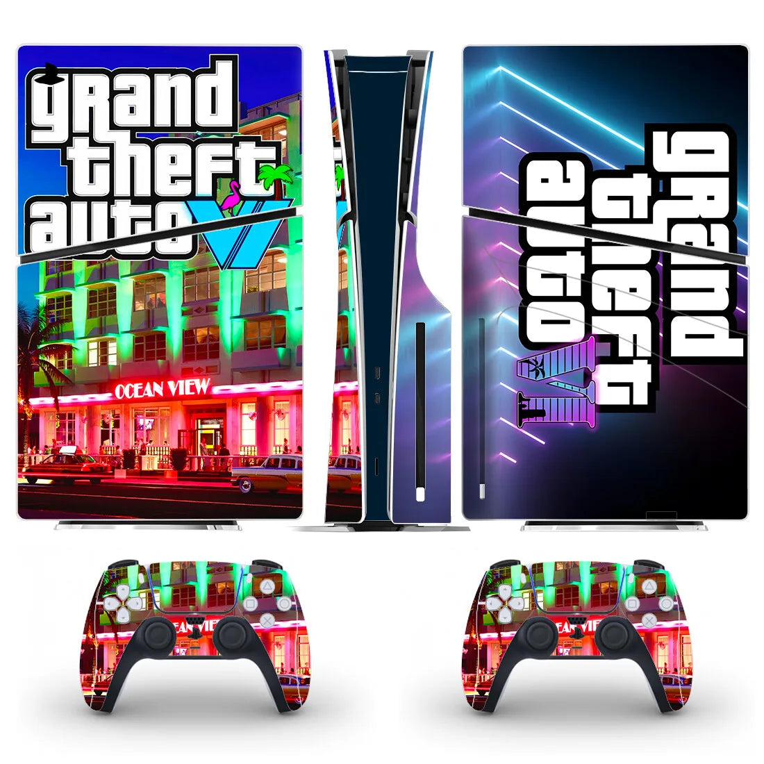 PlayWrap Kit protezione vinile skin New GTA PS5 Slim Disc