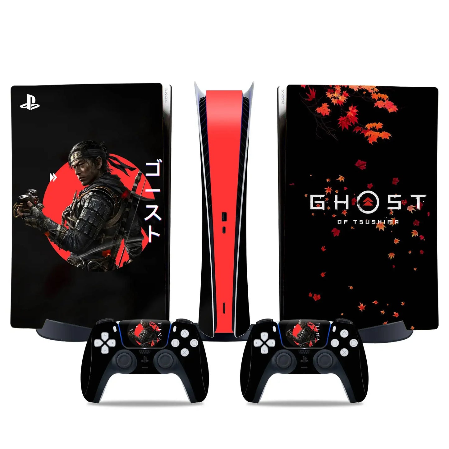 PlayWrap Kit protezione vinile skin Ghost of Tsushima PS5 Standardk digital Edition