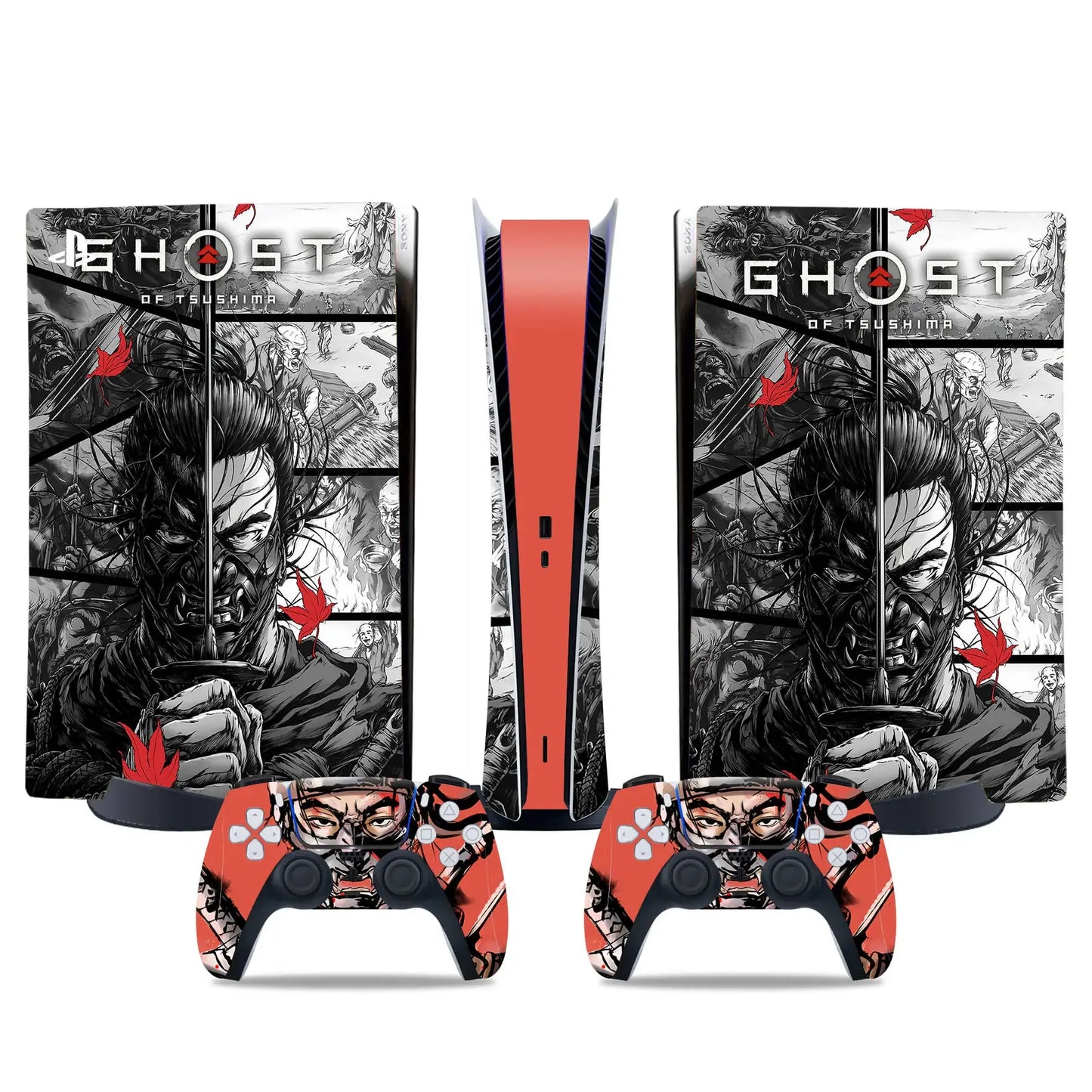 PlayWrap Kit protezione vinile skin Ghost of Tsushima PS5 Standardk digital Edition