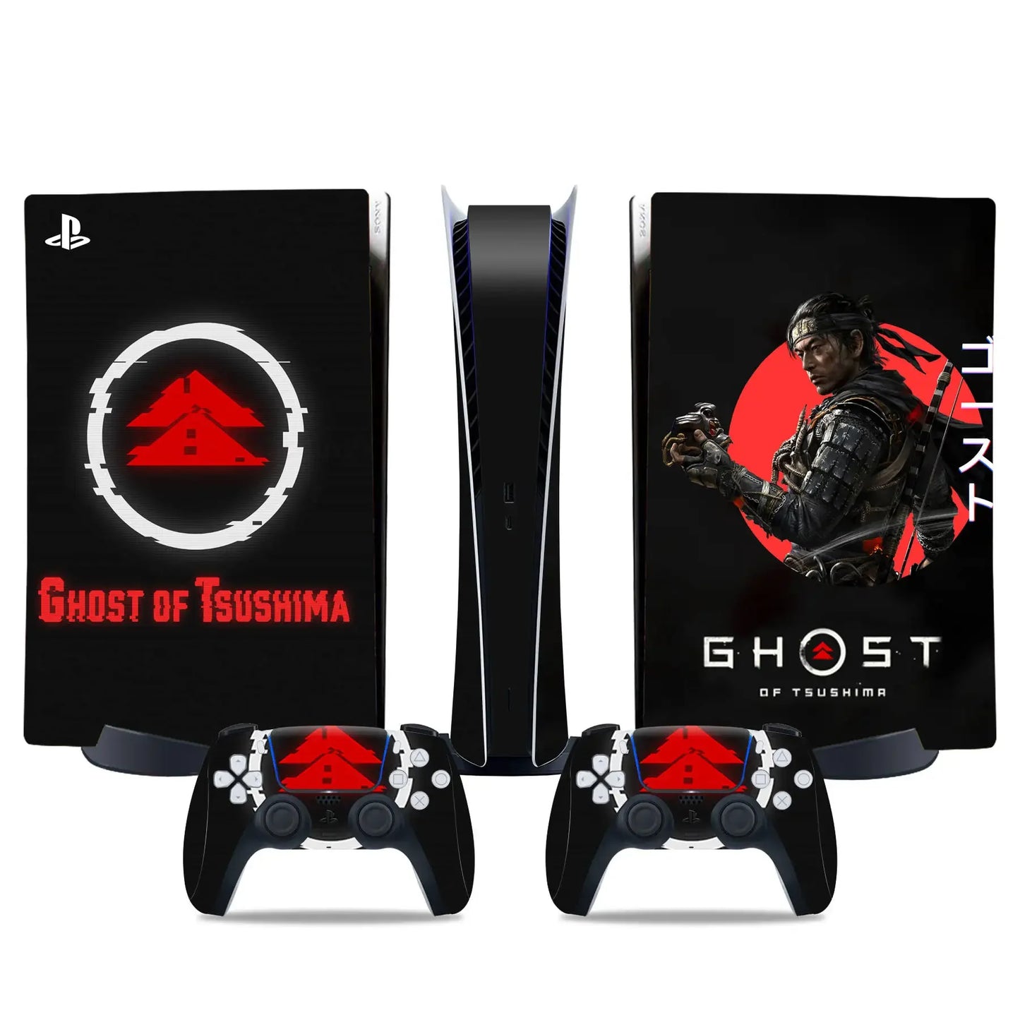 PlayWrap Kit protezione vinile skin Ghost of Tsushima PS5 Standardk digital Edition
