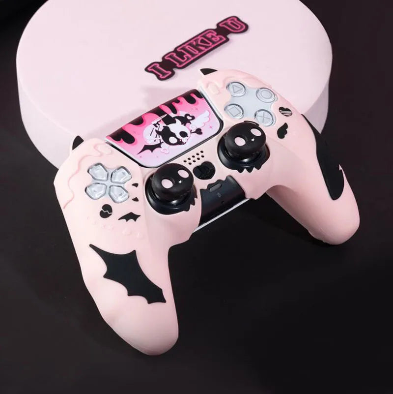 Custodia in Silicone “Sweet Skull” per Controller PS5 – Stile Unico & Protezione Totale