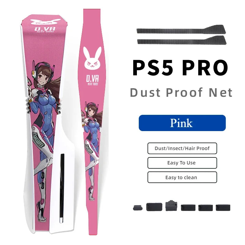 Rete Antipolvere PS5 PRO – Protezione Completa Console | Kit Tappi Inclusi