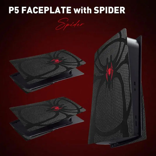 Limited Edition cover Laterali Spider Design PS5 Disc/ Digital Editon completo di Tutorial Montaggio