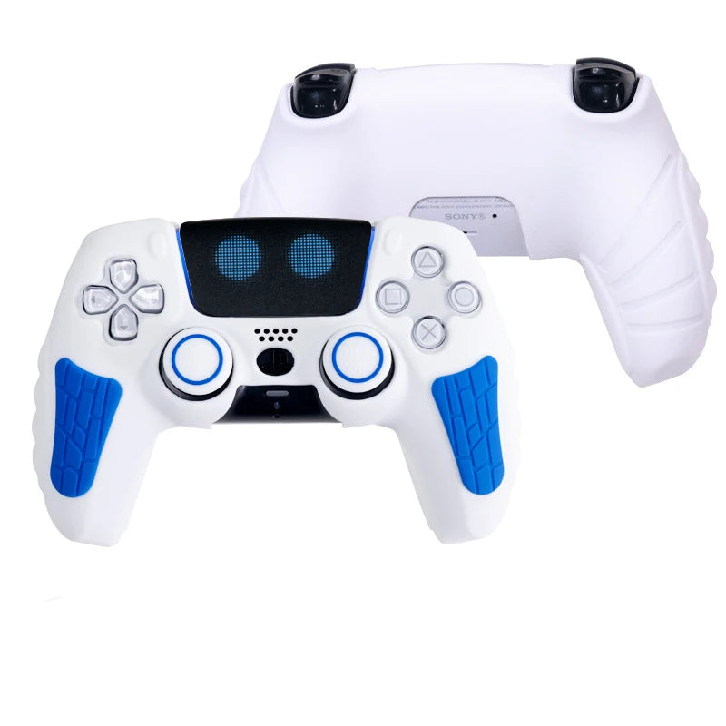Custodia KomoKe™ in Silicone per PS5 | Cover Protettiva DualSense + Copri-Levette + Adesivo