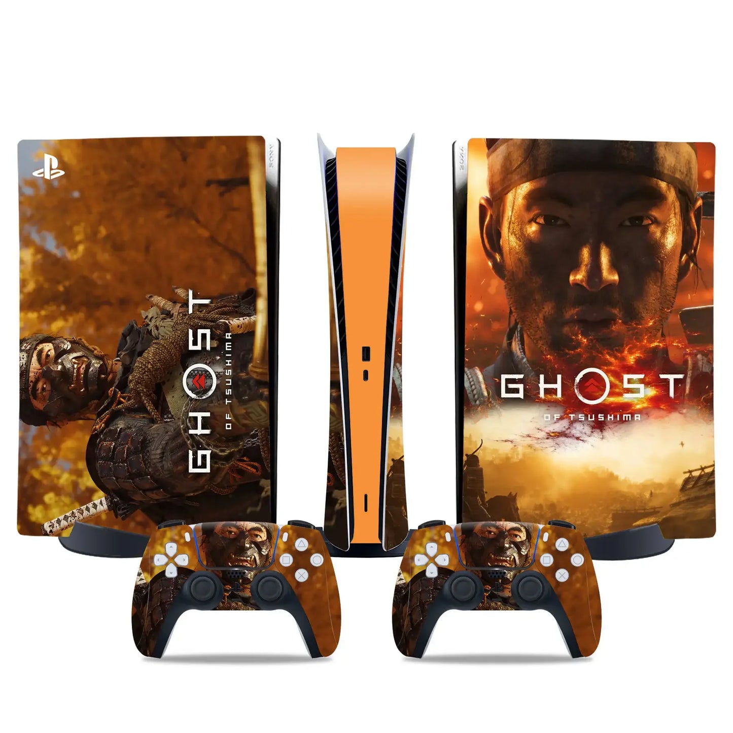 PlayWrap Kit protezione vinile skin Ghost of Tsushima PS5 Standardk digital Edition