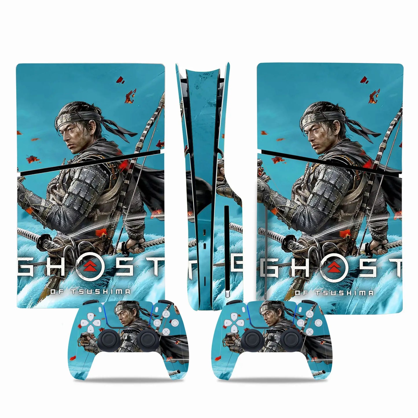 PlayWrap Kit Protezione Skin Ghost of Tsushima Game PS5 Slim Digital