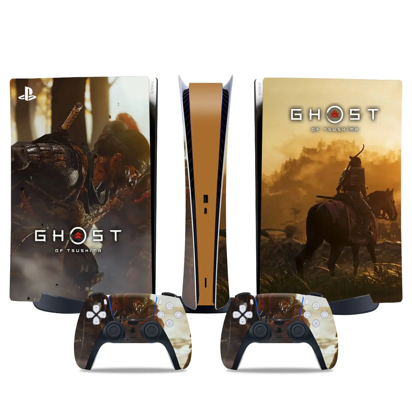 PlayWrap Kit protezione vinile skin Ghost of Tsushima PS5 Standardk digital Edition