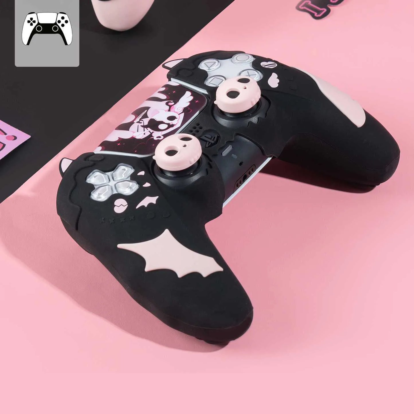 Custodia in Silicone “Sweet Skull” per Controller PS5 – Stile Unico & Protezione Totale