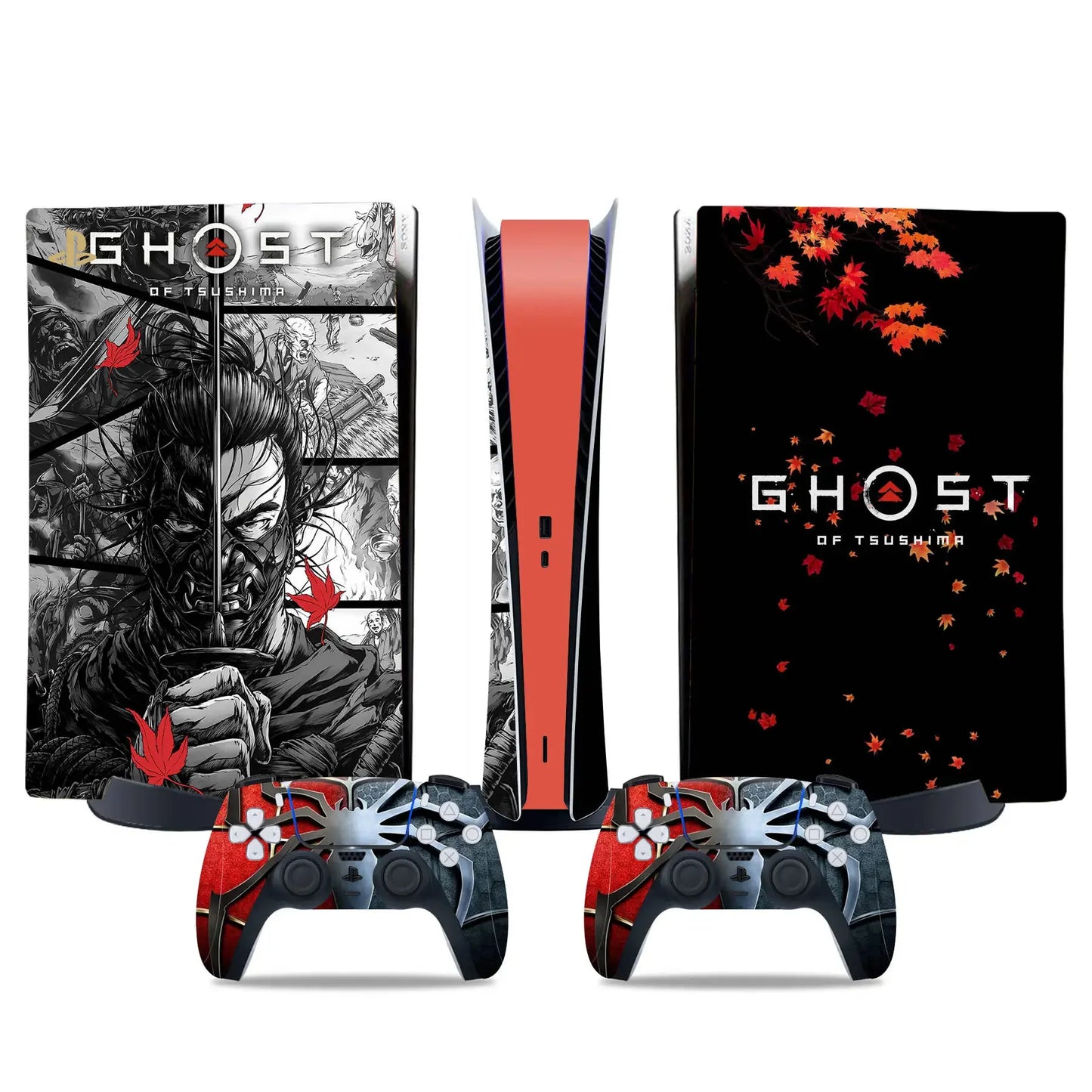 PlayWrap Kit protezione vinile skin Ghost of Tsushima PS5 Standardk digital Edition