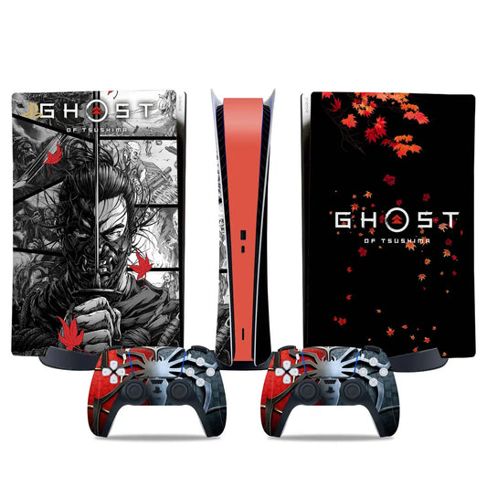 PlayWrap Kit protezione vinile skin Ghost of Tsushima PS5 Standardk digital Edition