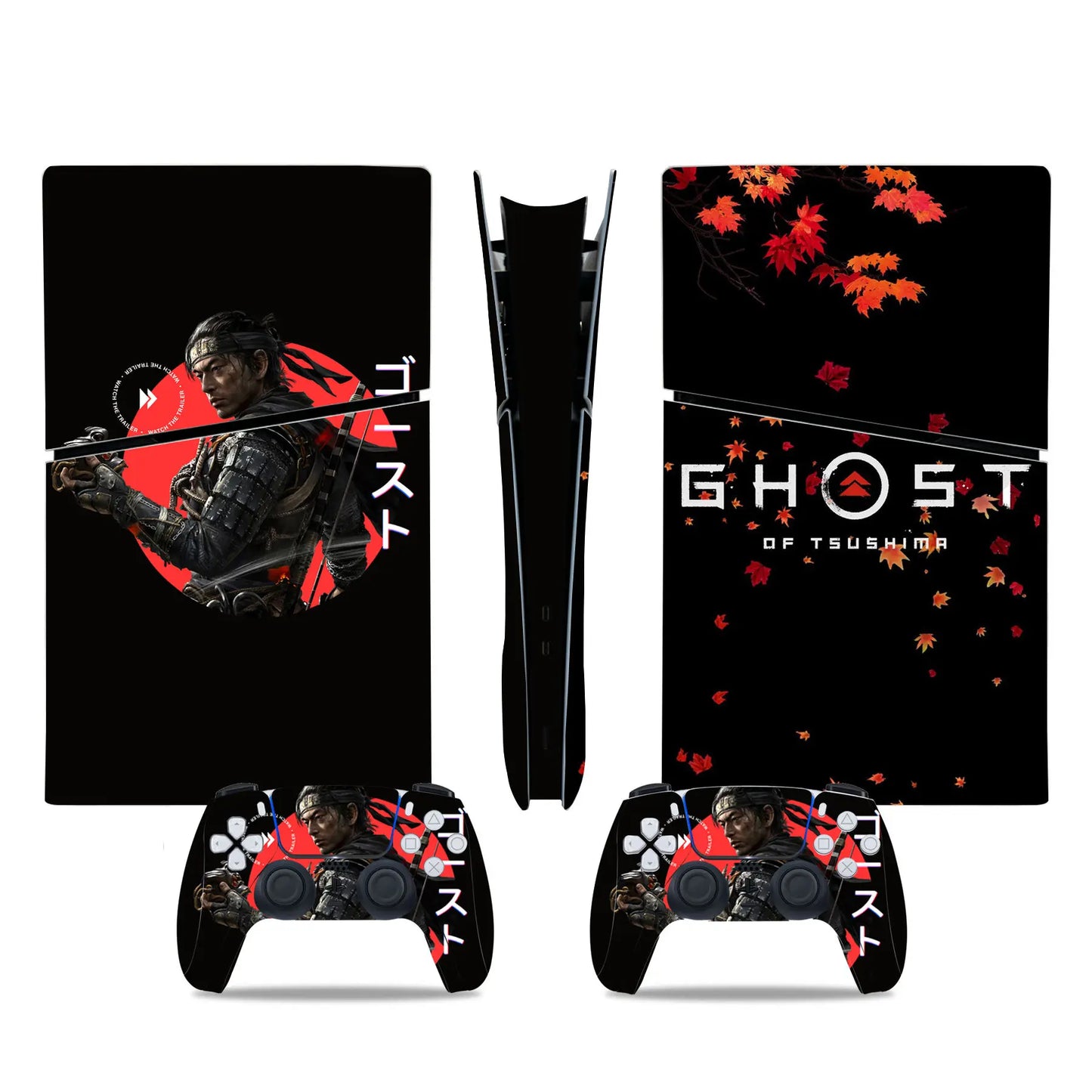 PlayWrap Kit Protezione Skin Ghost of Tsushima Game PS5 Slim Digital