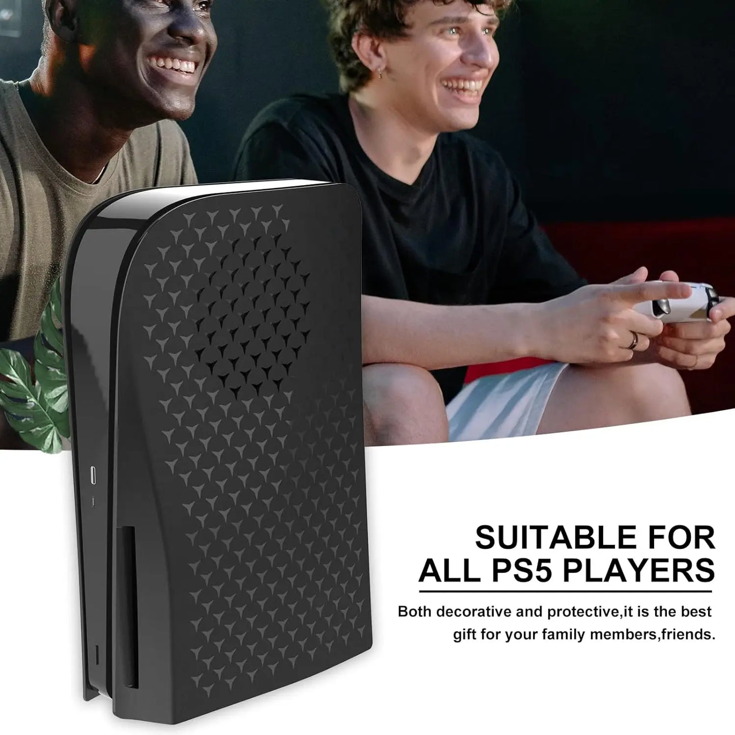 Cover Laterali con Ventole e Filtro per PS5 Disc Edition – Guscio Shockproof in ABS + Dust Kit