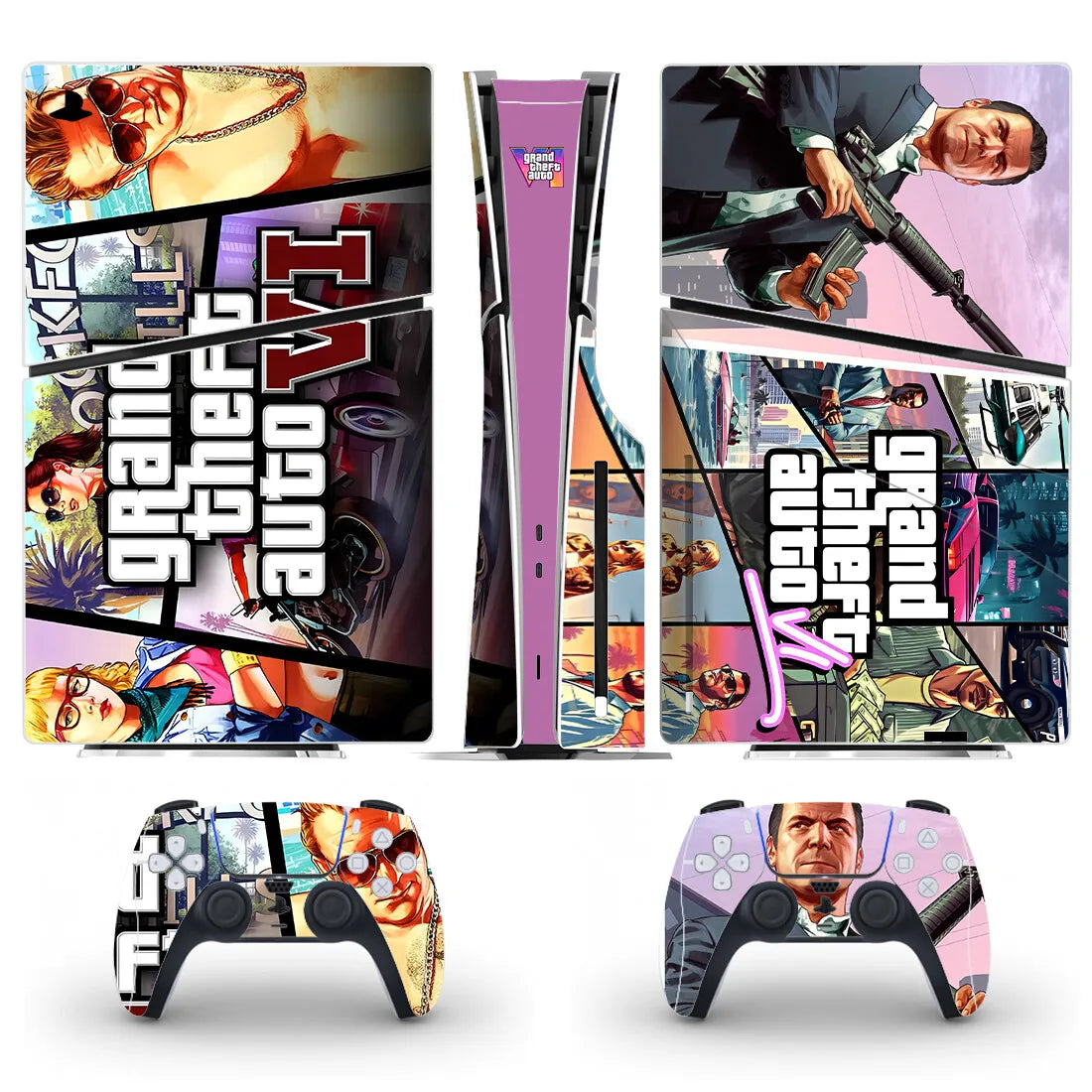 PlayWrap Kit protezione vinile skin New GTA PS5 Slim Disc