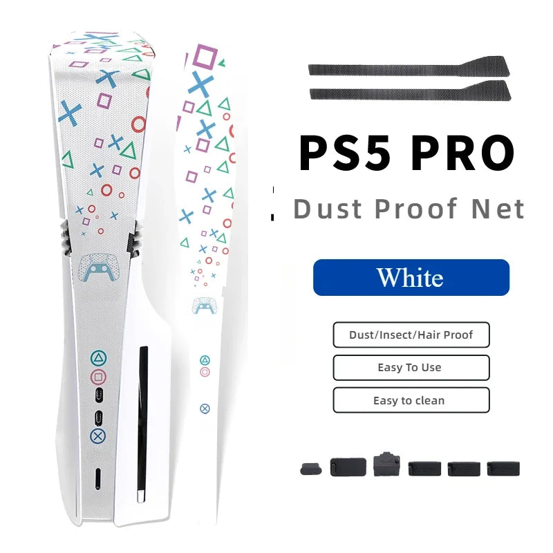 Rete Antipolvere PS5 PRO – Protezione Completa Console | Kit Tappi Inclusi