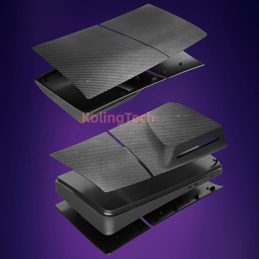 PlayWrap Kit Custom Carbone Case shel PS5 standard Scocca Frontale & Posteriore