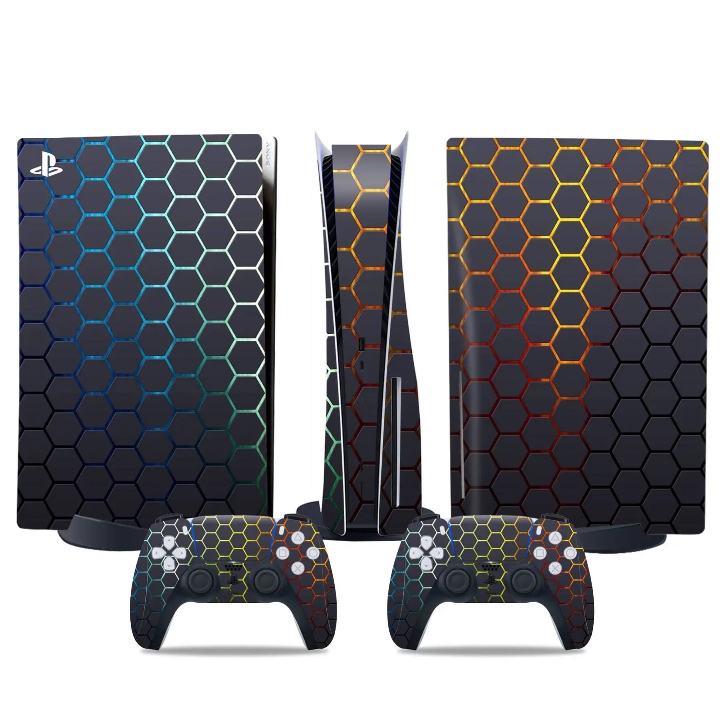 PlayWrap Kit Protezione Skin Galaxy RGB Carbon PS5 Disk
