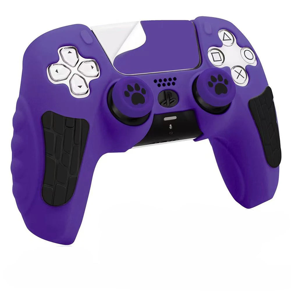 Custodia KomoKe™ in Silicone per PS5 | Cover Protettiva DualSense + Copri-Levette + Adesivo
