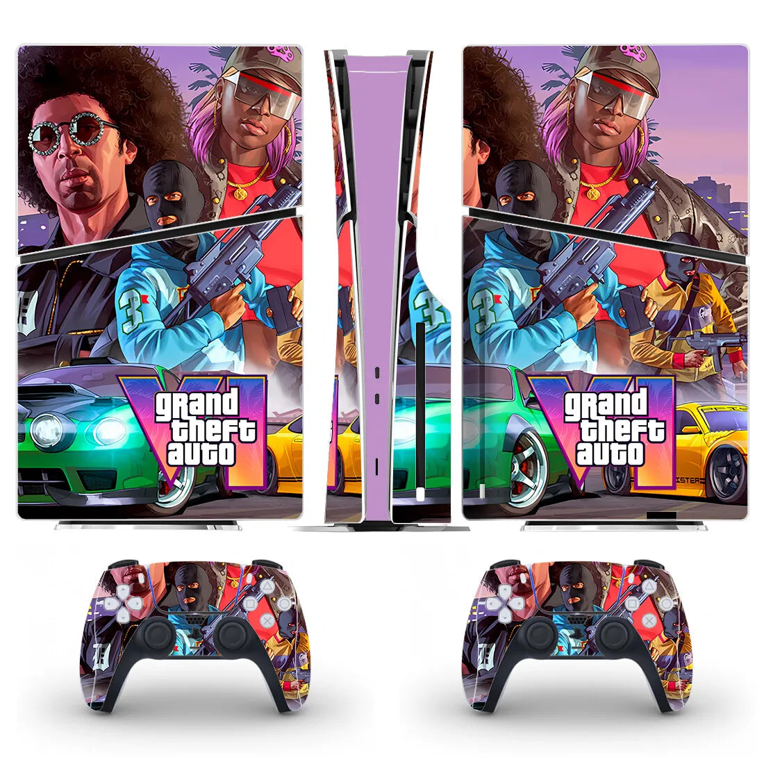 PlayWrap Kit protezione vinile skin New GTA PS5 Slim Disc