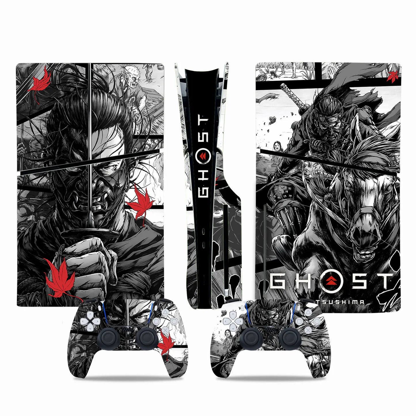 PlayWrap Kit Protezione Skin Ghost of Tsushima Game PS5 Slim Digital
